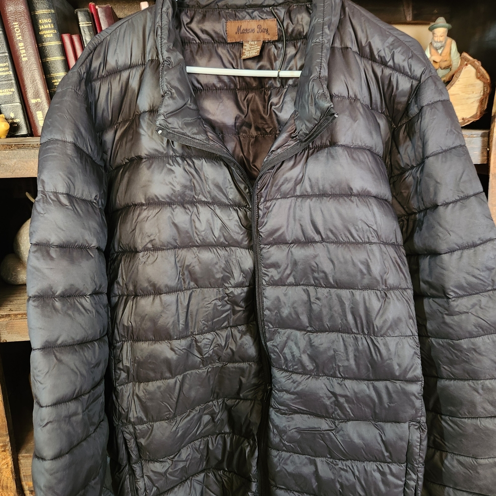 Maurice Bleu Black Puffer Jacket